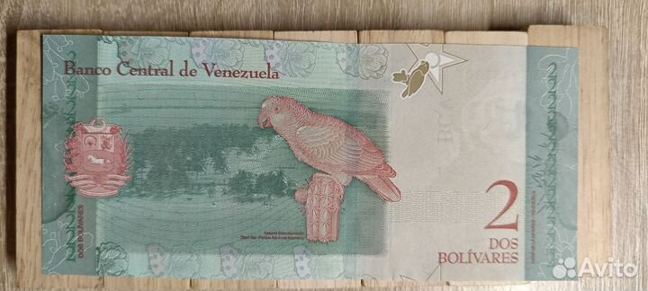2 Дос Боливара Венесуэле банкнота