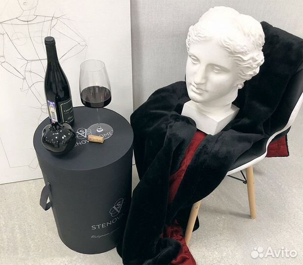 Плед меховой black ruby