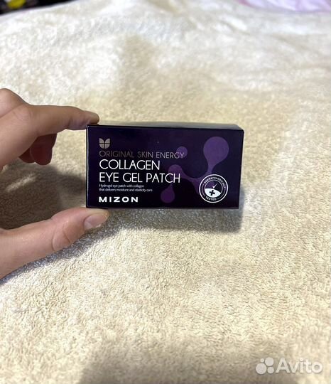 Патчи под глаза с коллагеном mizon