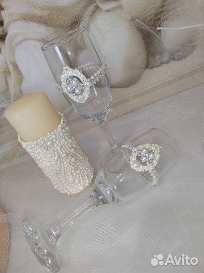 Набор свадебных аксессуаров Айвори