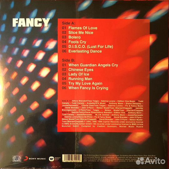 Виниловая пластинка Fancy The best of - 30 years