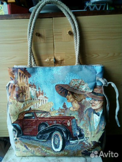 Сумка льняная(новая)