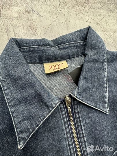 Джинсовая зип рубашка joop S