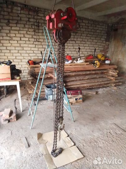Таль цепная передвижная 3 тонны