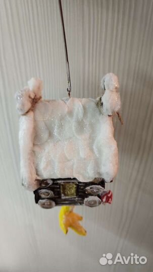 Ватные елочные игрушки