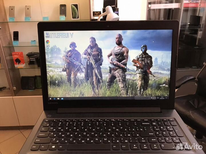 Игровой ноутбук Lenovo 4ядра 8Gb 1TB FullHD