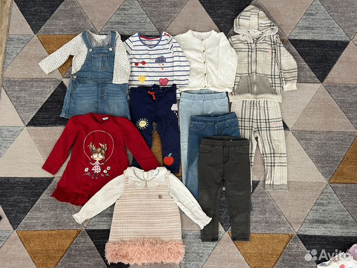 Вещи пакетом на девочку 86 92