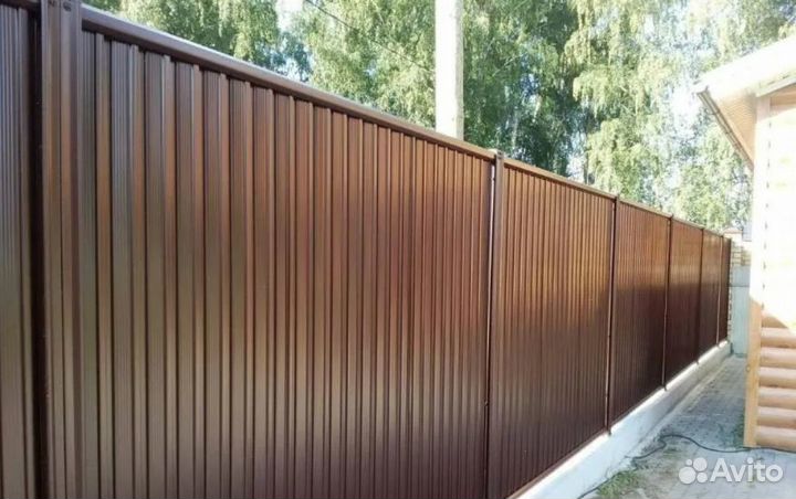 Забор металлический быстро