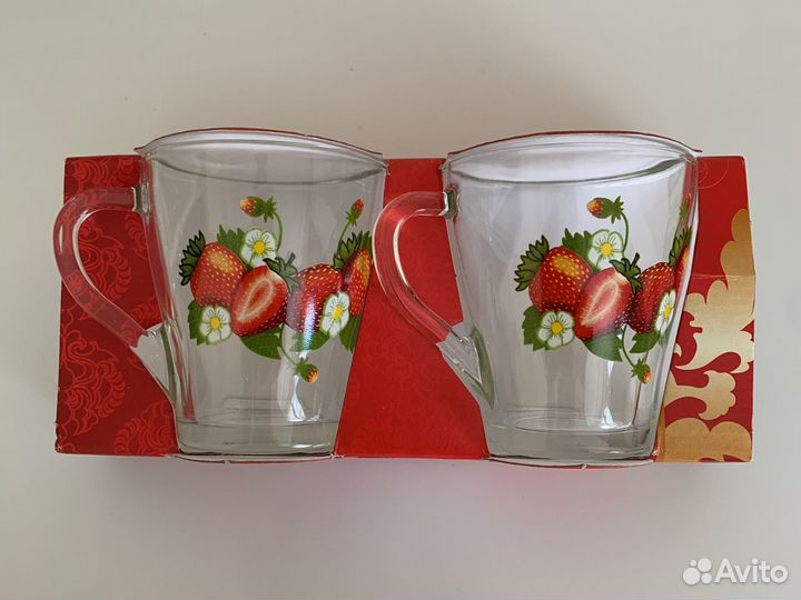 Набор кружек 250 мл новый