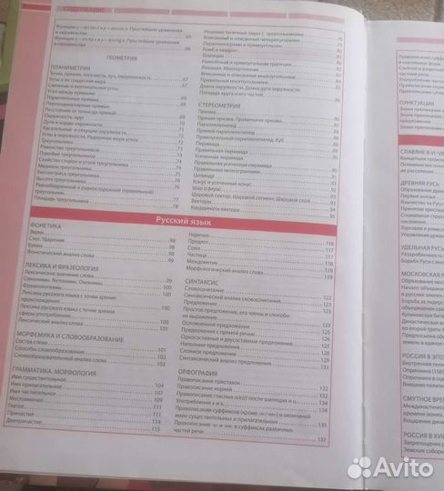 Справочник 5-11 класс, все предметы