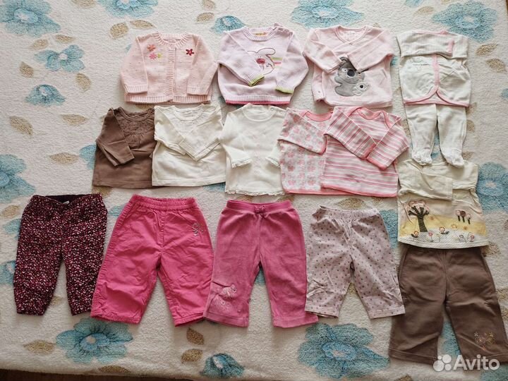 Импортная одежда для девочки р. 62 и 68 пакетом