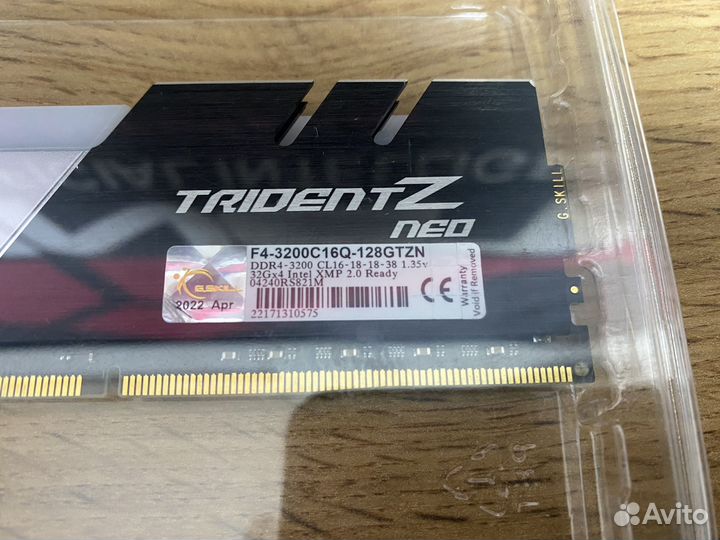 32Gb DDR4 G.Skill Trident Z Neo, RGB. Новая