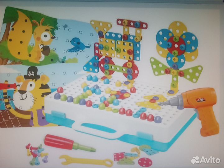 Конструктор мозайка с шуруповертом