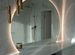 Зеркало с подсветкой в ванную полукруглое Camilla