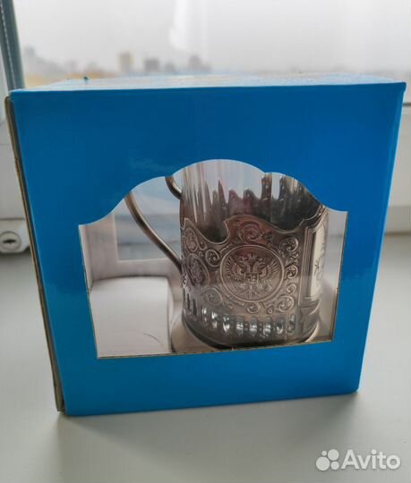 Подстаканник со стаканом