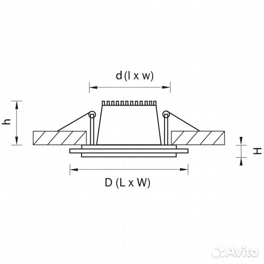 Встраиваемый светодиодный светильник Lightstar Acr