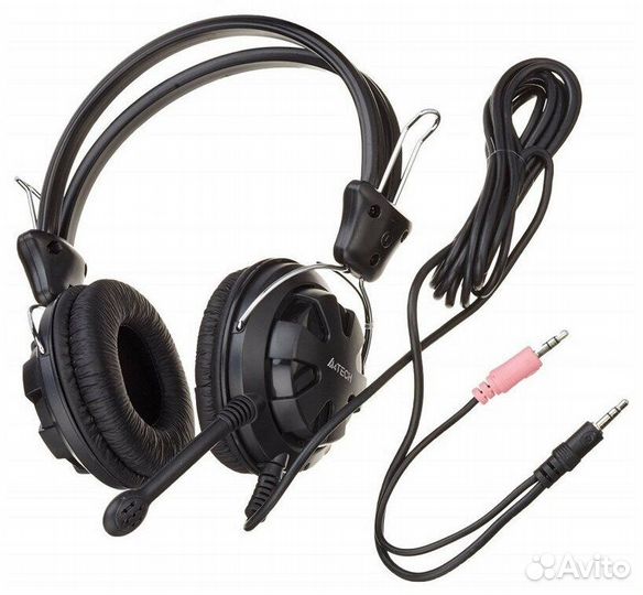 Компьютерная гарнитура A4Tech HS-28, черный