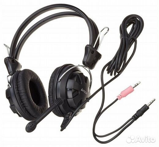 Компьютерная гарнитура A4Tech HS-28, черный