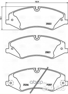 Колодки тормозные дисковые перед