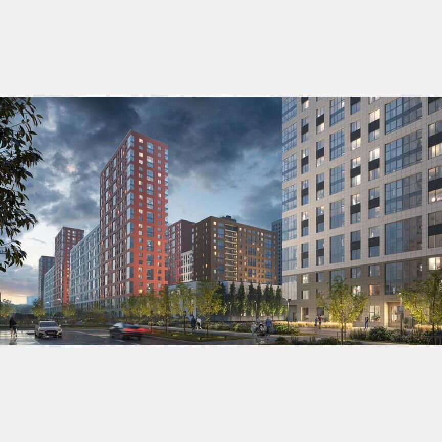 2-к. квартира, 56,9 м², 23/25 эт.