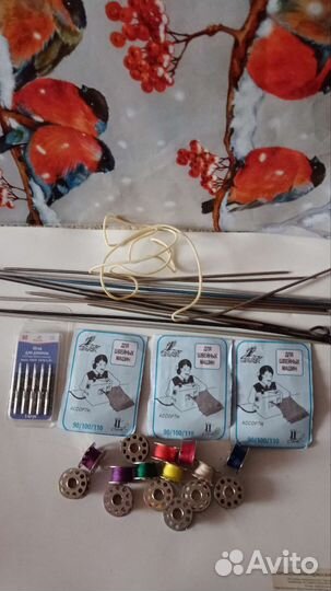 Цена за лот- шв.маш/иглы,шпульки. Спицы