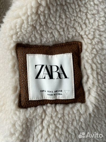 Дубленка мужская zara