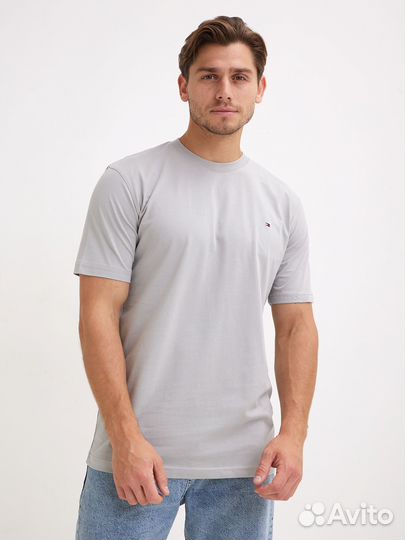 Футболка мужская серая tommy hilfiger