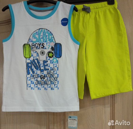 Новый к-т майка и шорты Mother care Англия р.122