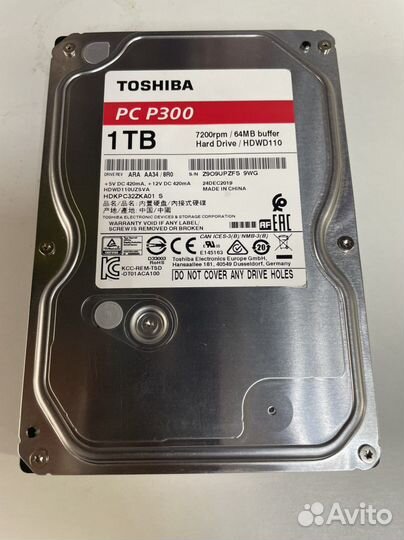 Жесткий диск hdd 1tb tosiba