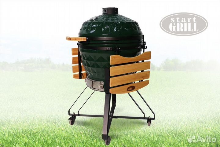 Керамический гриль Start Grill PRO 61 см зеленый