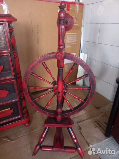 Прялка деревянная старинная