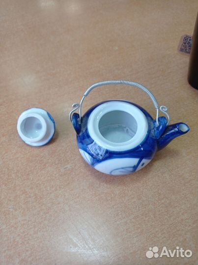 Чайный сервиз СССР синий детский