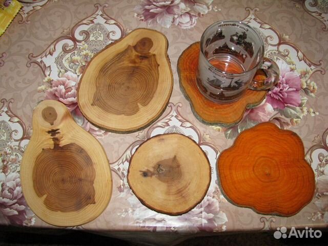 Спилы (Срезы) дерева для декора (торцевые)
