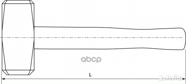 Кувалда (8.00кг) деревянная ручка thorvik Молот