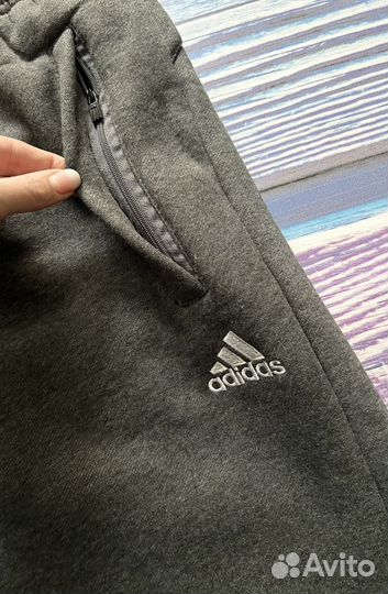 Р.54-56 Теплые мужские брюки Adidas