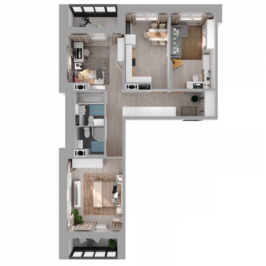 3-к. квартира, 73,9 м², 11/27 эт.