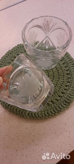 Хрустальная конфетница(комплект)