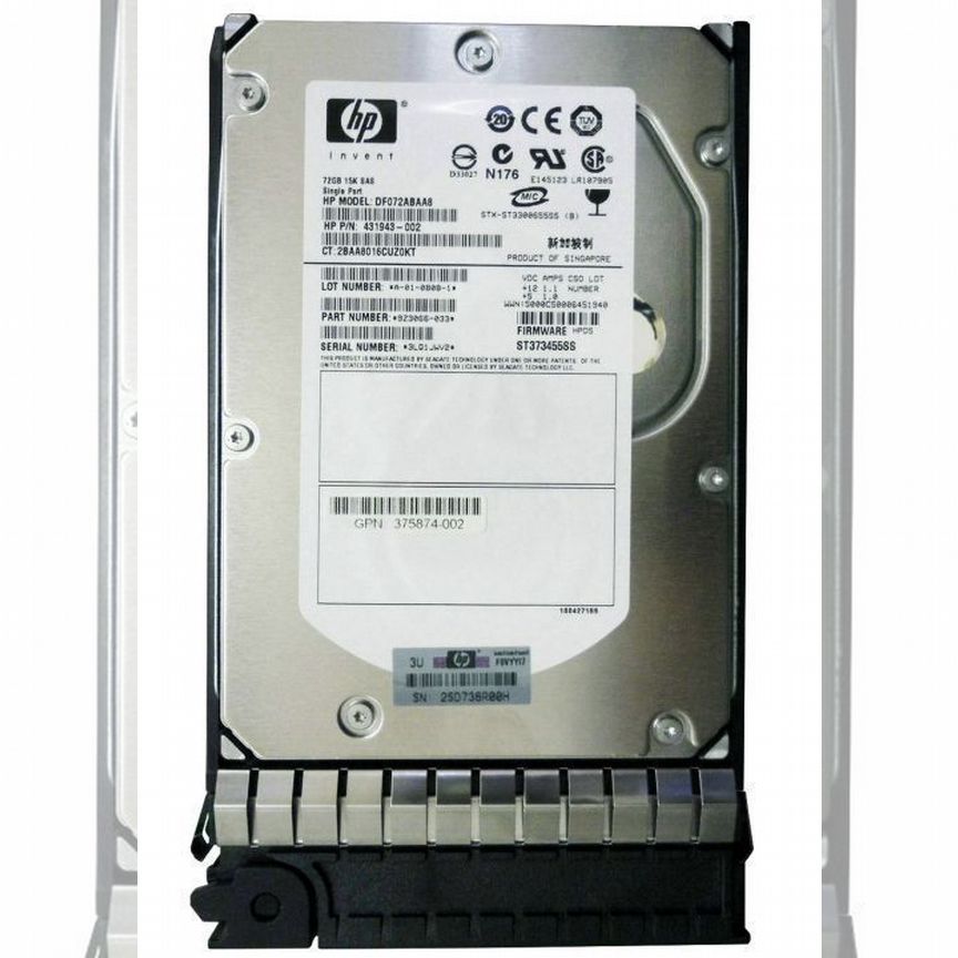[DF072ABAA8] Жесткий Диск Hp 72gb Sas 3,5" Hdd Df072abaa8