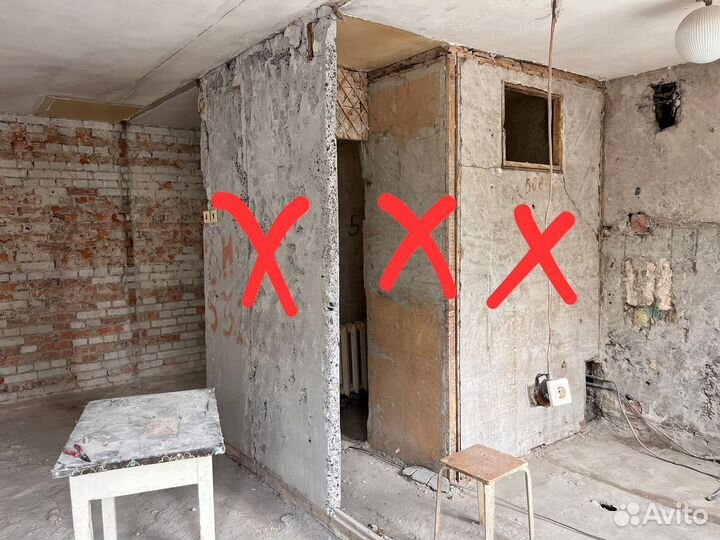 Демонтаж квартир, стен, полов, помещений