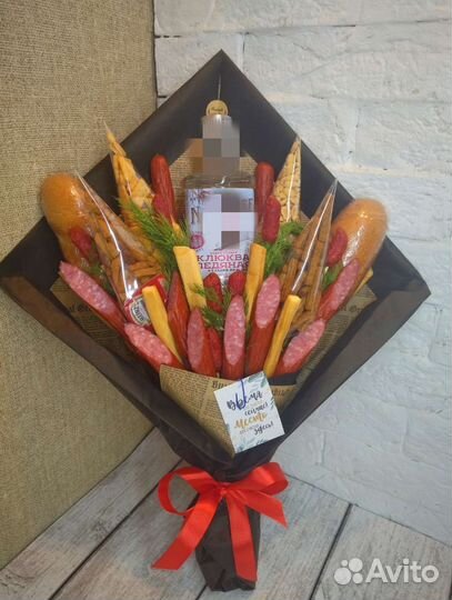 Мужской букет из колбасы