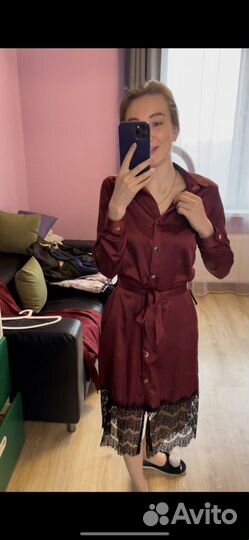 Шелковое платье оригинал 44р