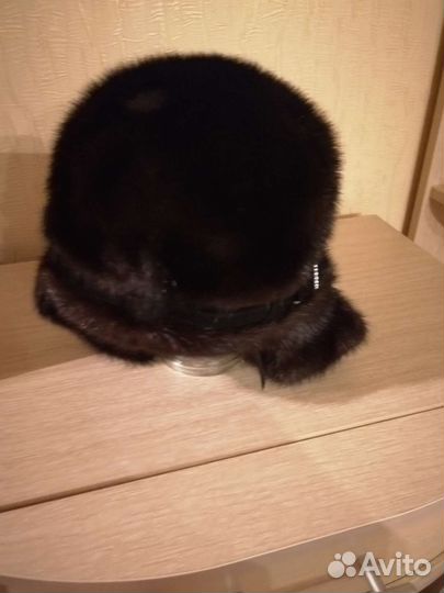 Шапка норковая женская с ушками