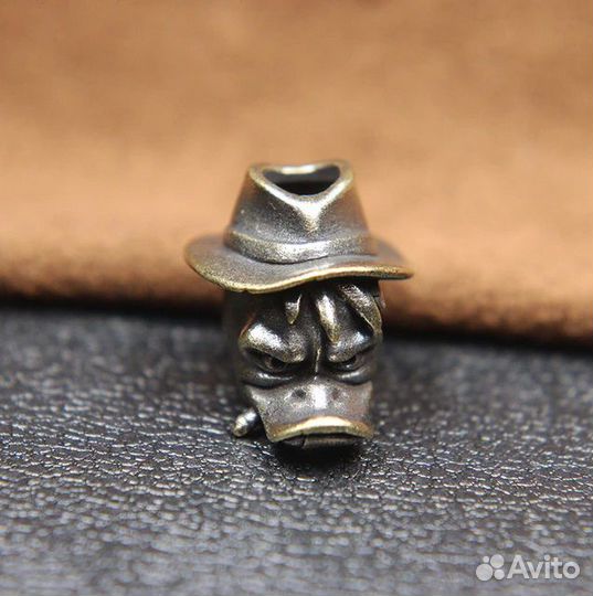 Бусина Темляк Утка Скрудж Макдак Черный Плащ