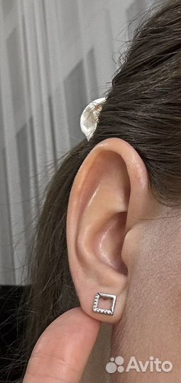 Серьги sokolov серебро с фианитами