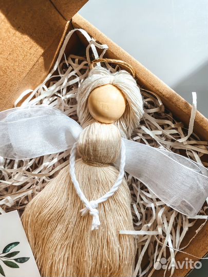 Куклы-ангелы ручной работы, макраме