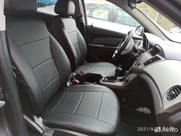 Авточехлы из экокожи для Hyundai Solaris 1