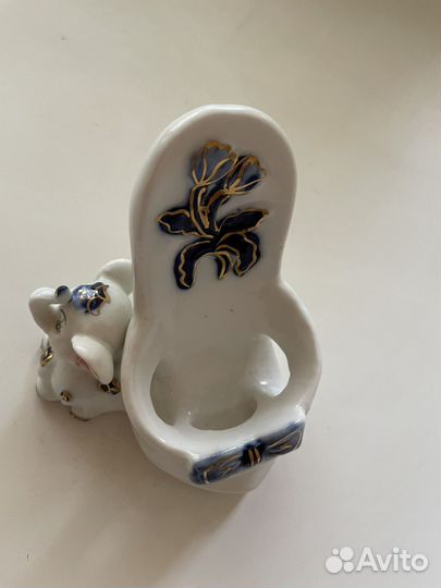 Туфелька со слоненком гжель