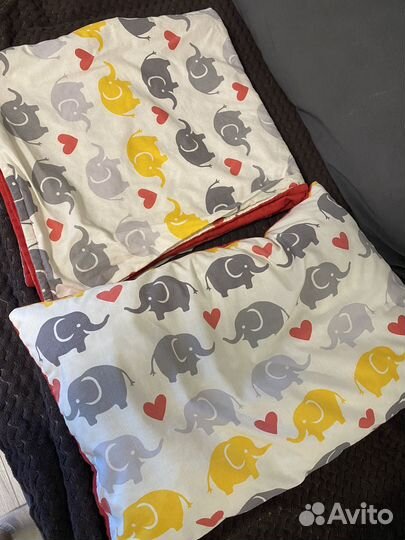 Детский плед и подушка