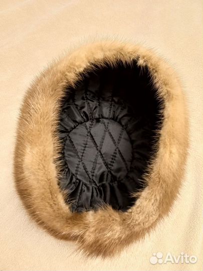 Шапка зимняя норковая женская