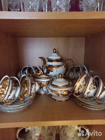 Чайно- кофейный сервиз фарфор новый
